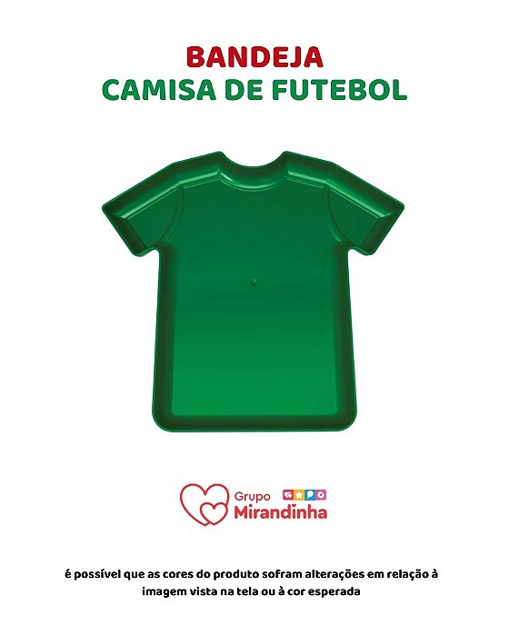 BANDEJA CAMISA FUTEBOL VERDE BANDEIRA - MIRANDINHA (COPA DO MUNDO)