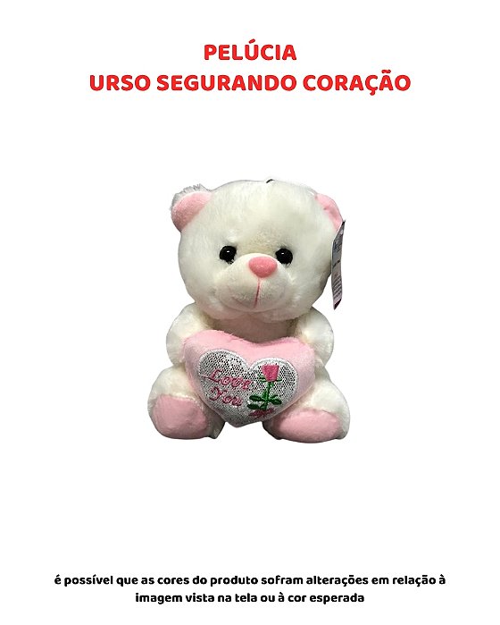PELÚCIA - URSO COM CORAÇÃO