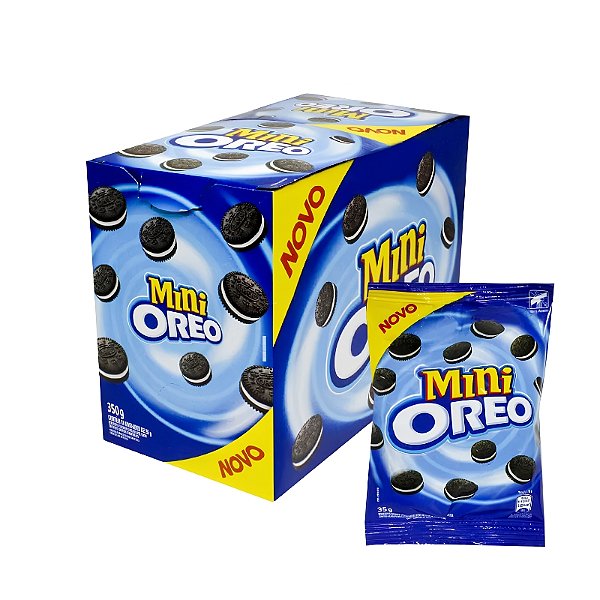CAIXA BISCOITO RECHEADO MINI OREO C/10 UNIDADES DE 35G