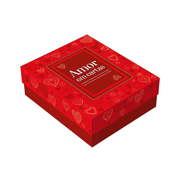 CAIXA CARTAS AMOR EM CAIXA 19,5X16X16,5CM C/ 10UN - IDEIA C5971