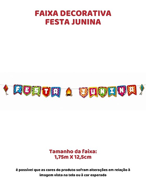 FAIXA DECORATIVA - FESTA JUNINA