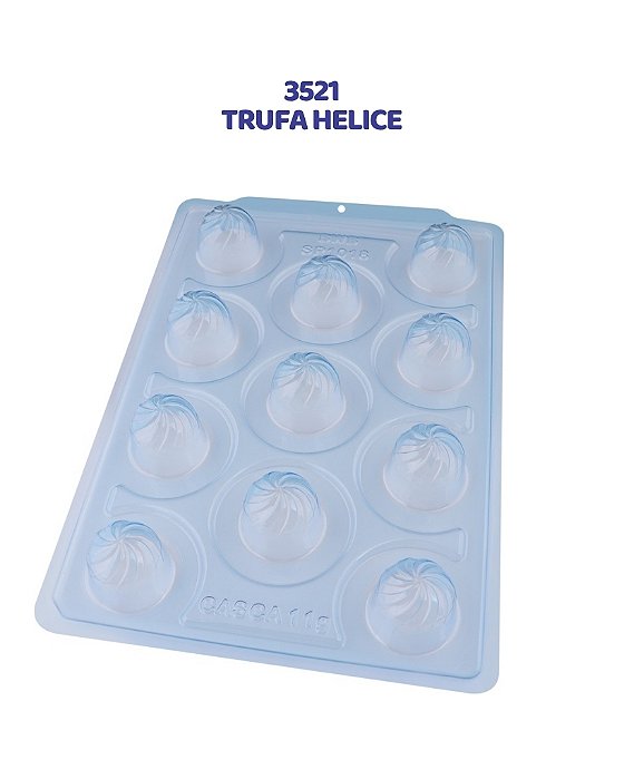 FORMA DE ACETATO 3 PARTES - TRUFA HELICE (3521)