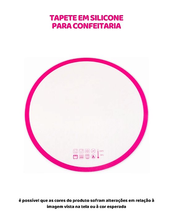 TAPETE EM SILICONE PARA CONFEITARIA