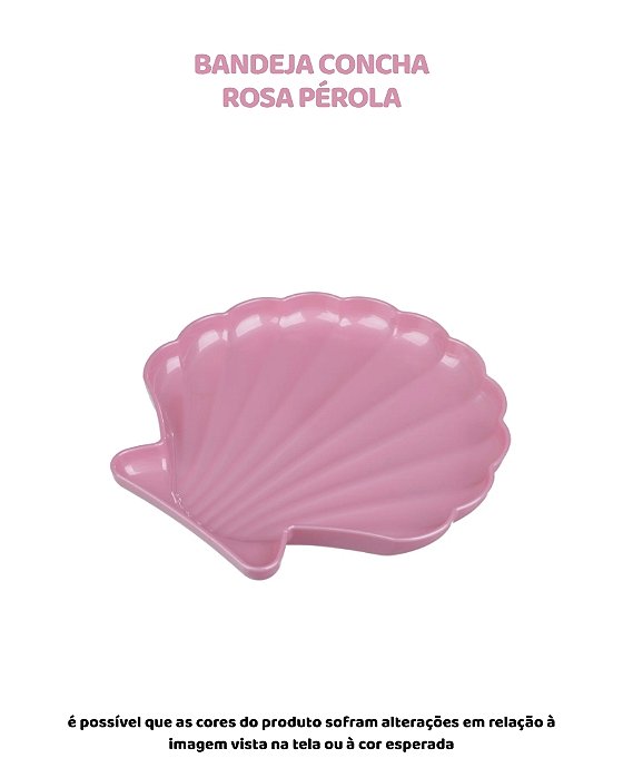 BANDEJA CONCHA - ROSA PÉROLA