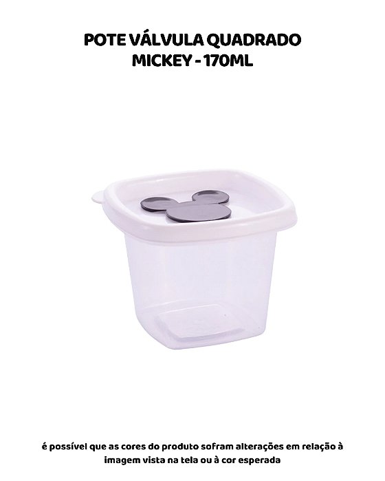 POTE VÁLVULA BRANCO MICKEY - 170ml