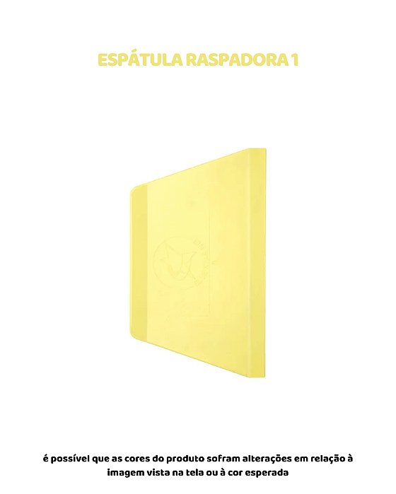 ESPÁTULA RASPADORA 1 - AMARELA