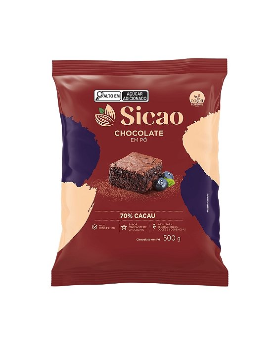 CHOCOLATE EM PÓ 70% CACAU - SICAO 500g