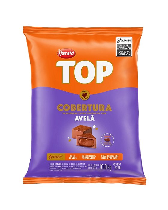 COBERTURA TOP GOTAS 1,01kg AVELÃ - HARALD