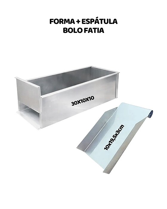 KIT FORMA E ESPÁTULA - BOLO FATIA