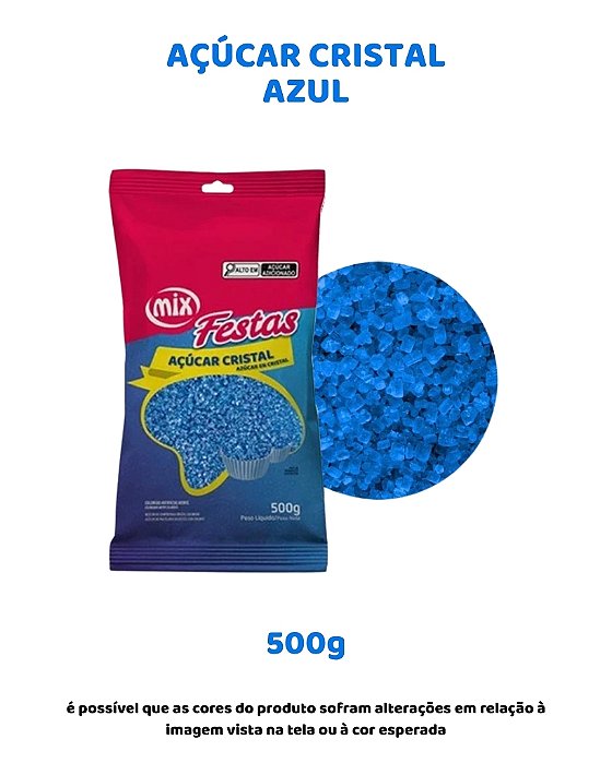 AÇÚCAR CRISTAL 500g - AZUL