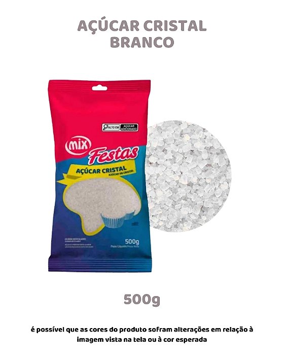 AÇÚCAR CRISTAL 500g - BRANCO