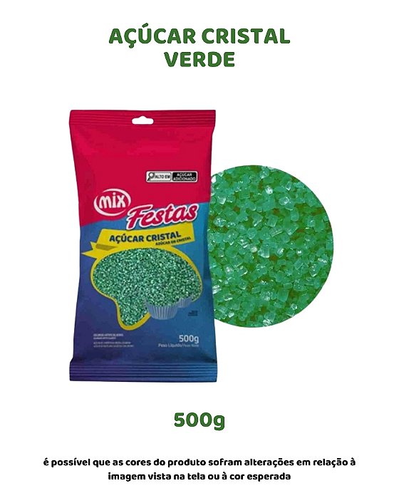 AÇÚCAR CRISTAL 500g - VERDE