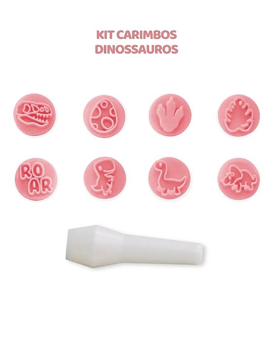 KIT CARIMBOS - DINOSSAUROS 1,5cm