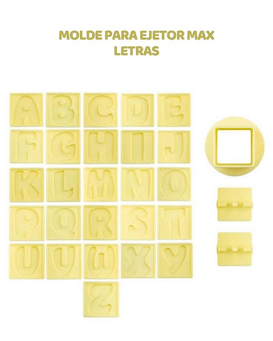MOLDE PARA EJETOR MAX - LETRAS