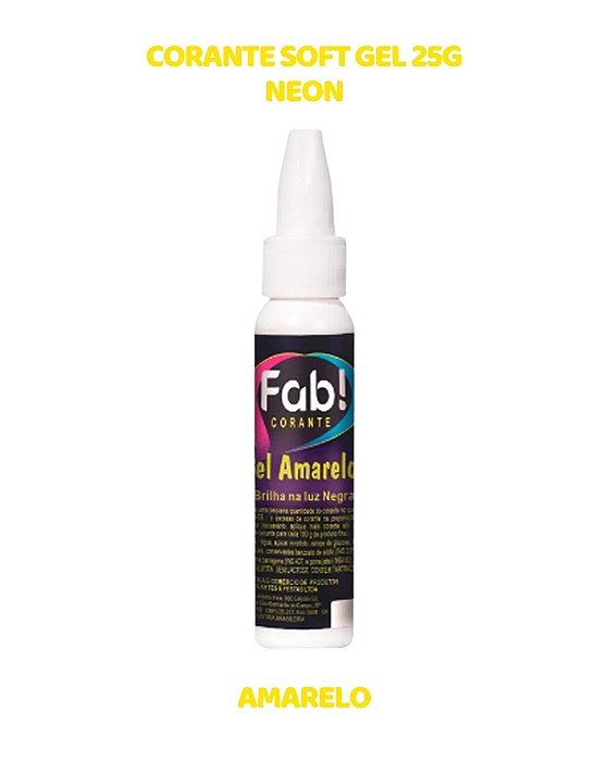 CORANTE NEON SOFTGEL 25g - AMARELO