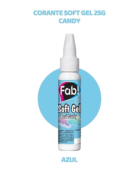 CORANTE SOFTGEL 25g CANDY - AZUL