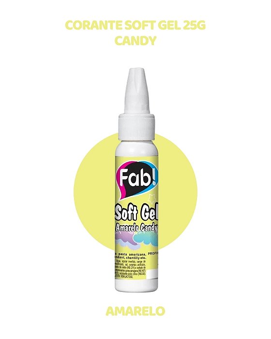 CORANTE SOFTGEL 25g CANDY - AMARELO