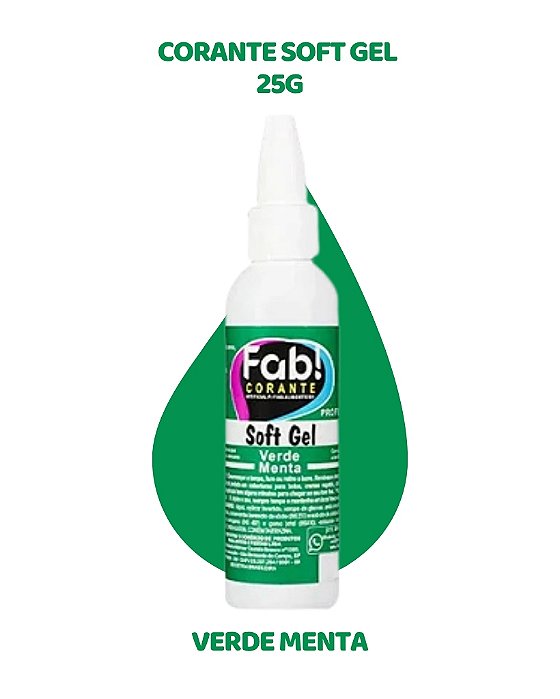 CORANTE SOFTGEL 25g - VERDE MENTA