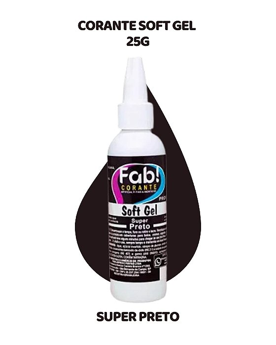 CORANTE SOFTGEL 25g - SUPER PRETO