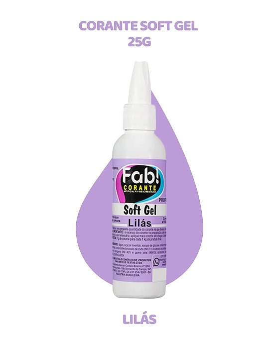 CORANTE SOFTGEL 25g - LILÁS