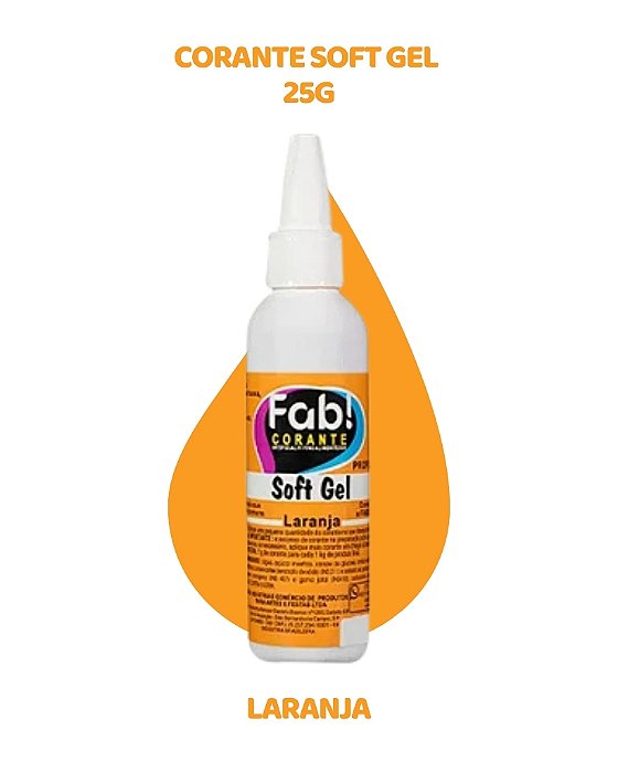 CORANTE SOFTGEL 25g - LARANJA