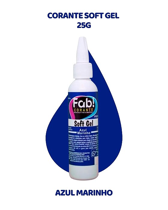 CORANTE SOFTGEL 25g - AZUL MARINHO