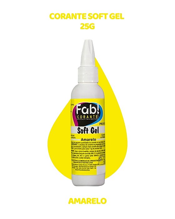 CORANTE SOFTGEL 25g - AMARELO