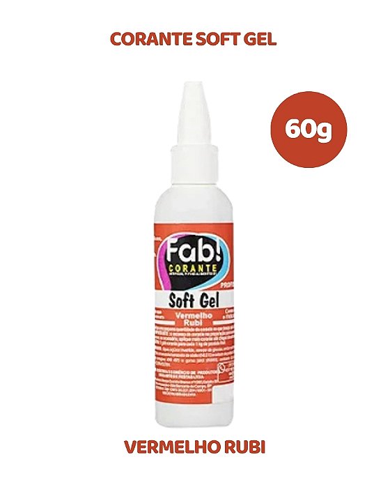 CORANTE SOFTGEL 60g - VERMELHO RUBI