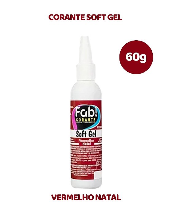 CORANTE SOFTGEL 60g - VERMELHO NATAL