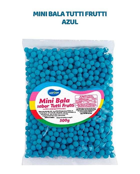 MINI BALA 500g TUTTI-FRUTTI - AZUL