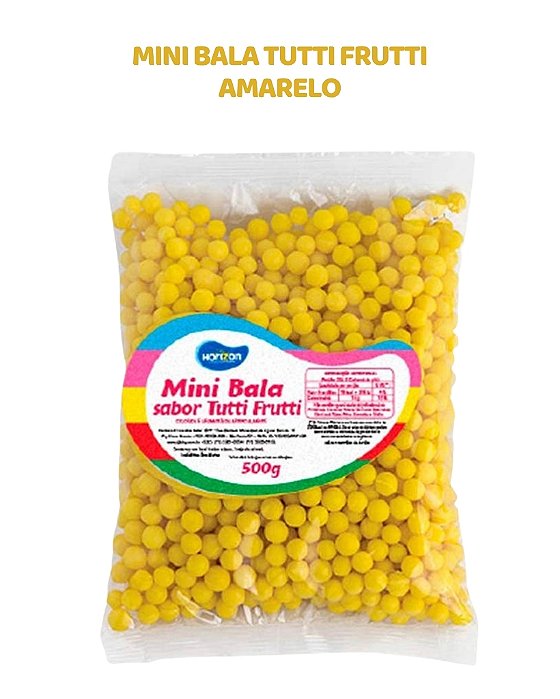 MINI BALA 500g TUTTI-FRUTTI - AMARELO