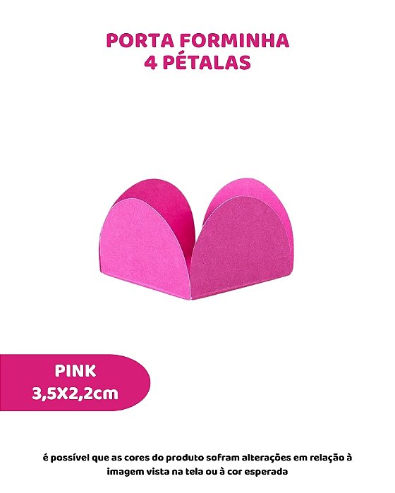 PORTA FORMINHA 4 PETÁLAS C/50UN - PINK - SULFORMAS