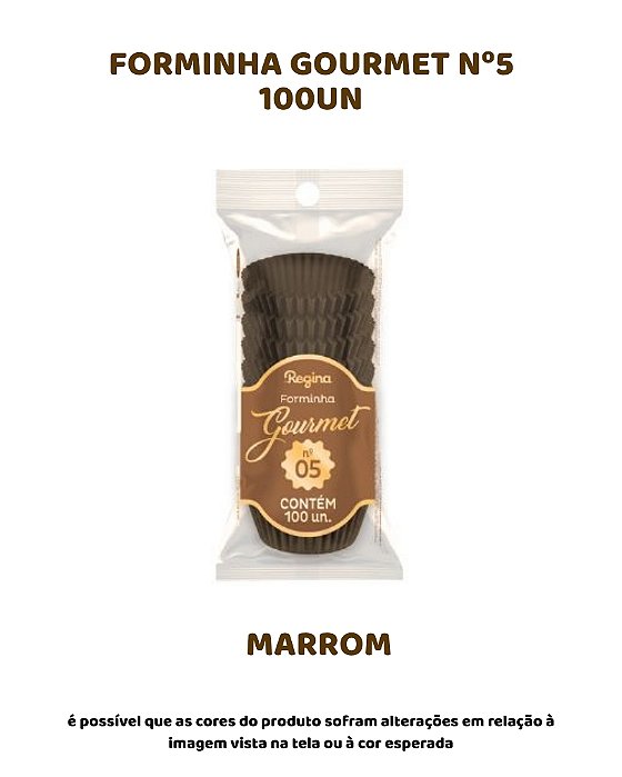 FORMINHA N°5 GOURMET C/100UN - MARROM - REGINA