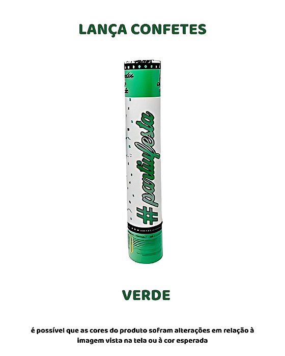 LANÇA CONFETE - VERDE