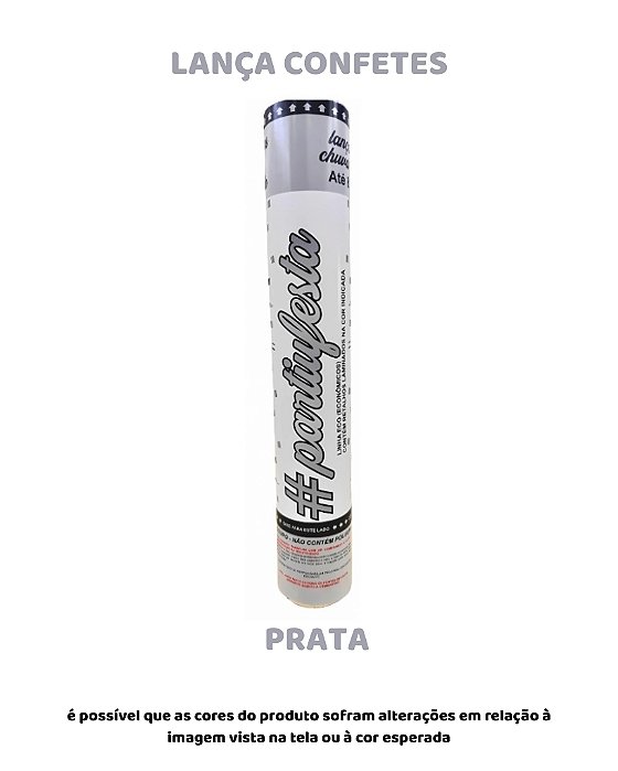 LANÇA CONFETE - PRATA