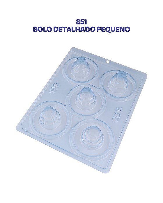 FORMA DE ACETATO 3 PARTES - BOLO DETALHADO (851) - BWB