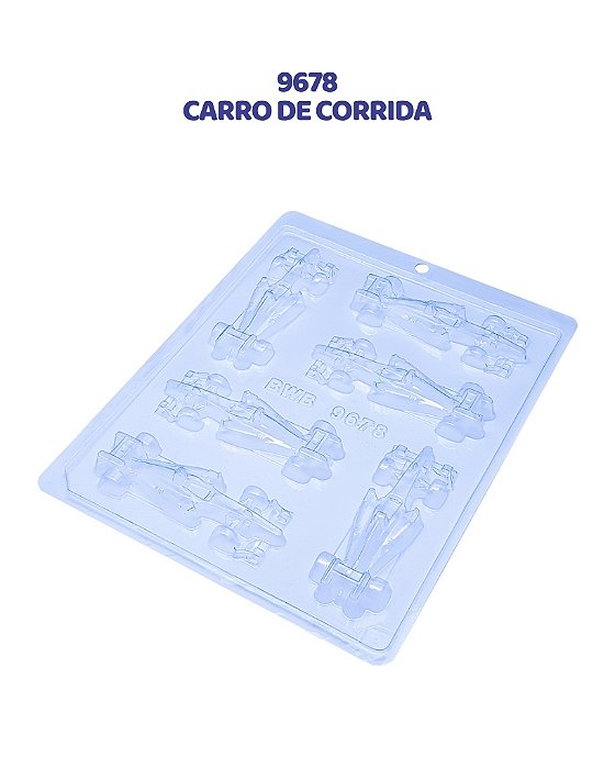 FORMA DE ACETATO SIMPLES - CARRO DE CORRIDA (9678) - BWB