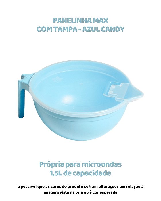 PANELINHA MAX 1,5L COM TAMPA - AZUL CANDY - BLUESTAR