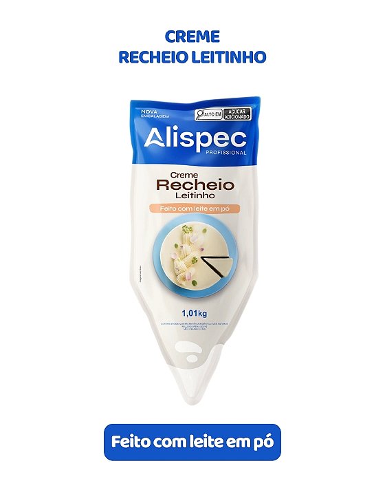 CREME RECHEIO LEITINHO 1,01kg - ALISPEC