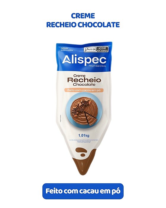 CREME RECHEIO CHOCOLATE 1,01kg - ALISPEC