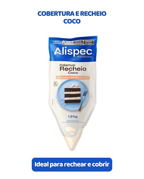 COBERTURA E RECHEIO COCO 1,01kg - ALISPEC