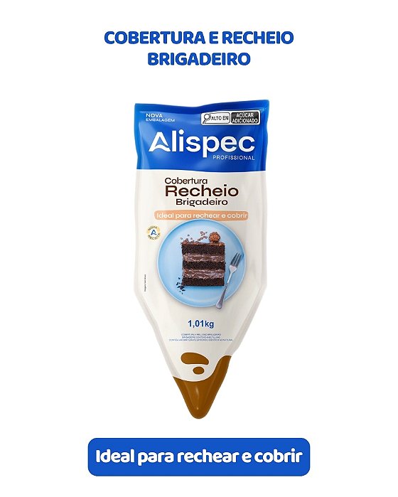 COBERTURA E RECHEIO BRIGADEIRO 1,01kg - ALISPEC