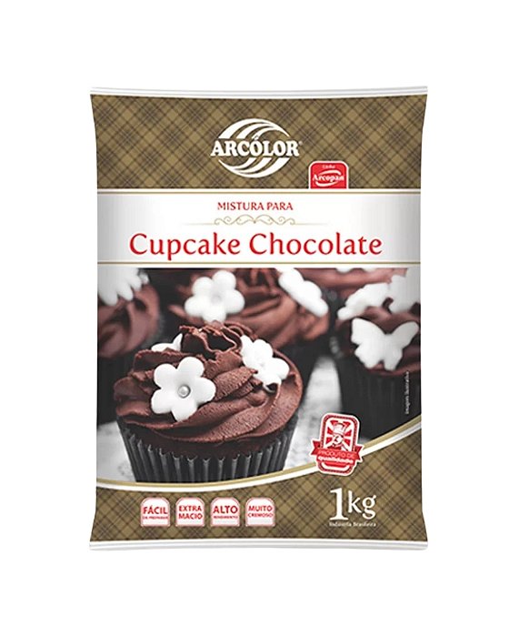 MISTURA PARA CUPCAKE DE CHOCOLATE 1kg - ARCOLOR