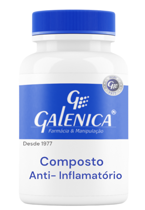 Composto Anti-inflamatório - (60 Cápsulas) Reduz dor Articular  e Anti-Inflamatório Natural