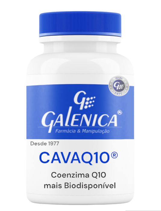 CAVAQ10® 50MG  30 Caps-Coenzima Q10 de Alta  Biodisponíbilidade - Anti-envelhecimento - +Energia-Vegano.