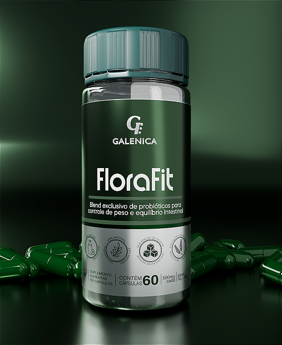 FloraFit - Probióticos para Emagrecer-Saúde Instestinal-Reduz inchaço Abdominal