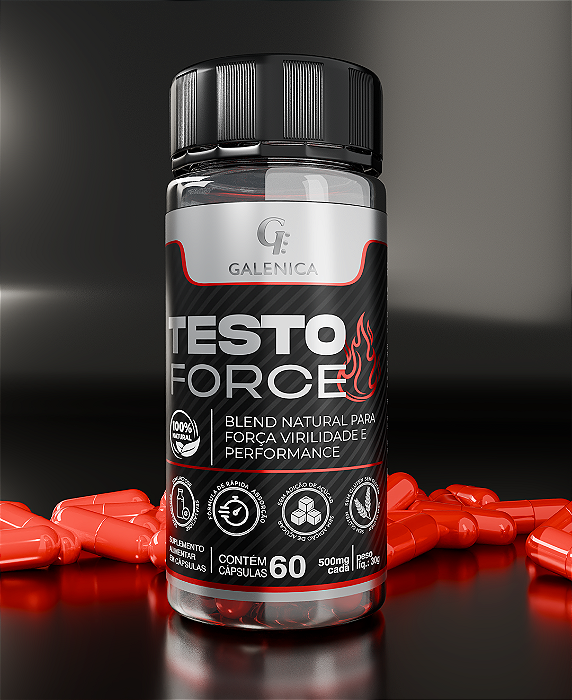 TESTO FORCE-Blend Natural para Força, Virilidade e Performance
