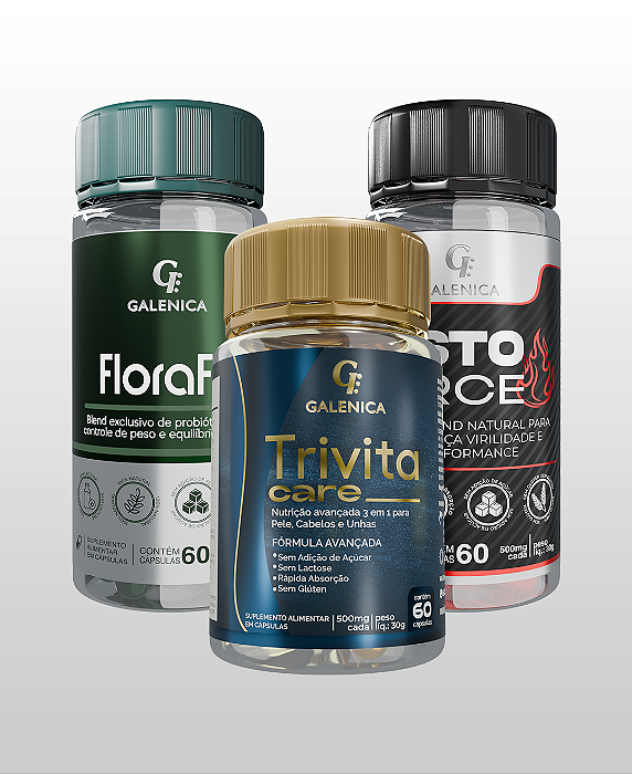 COMBO BEAUTY COMPLEX: Trivita Care + FloraFit + Testo Force