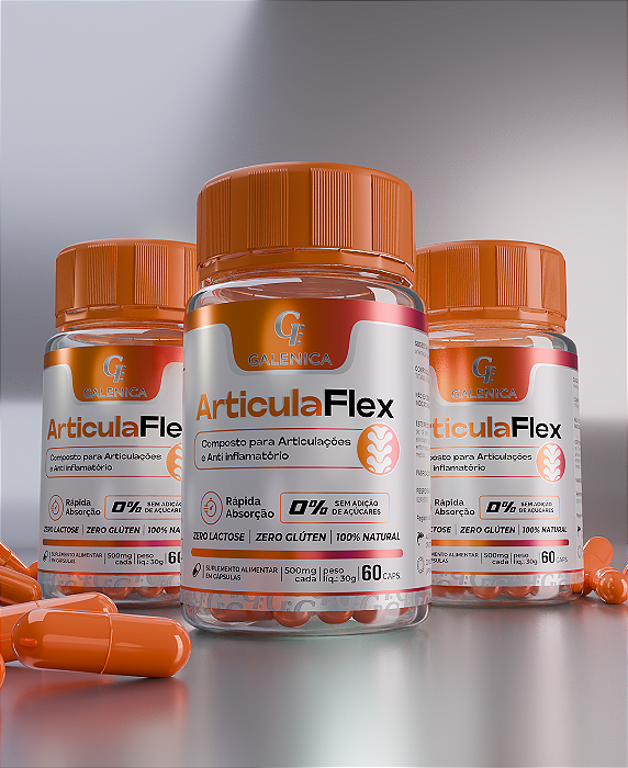 ArticulaFlex - Anti-Inflamatório Natural e Regenerador de Articulações-3 potes
