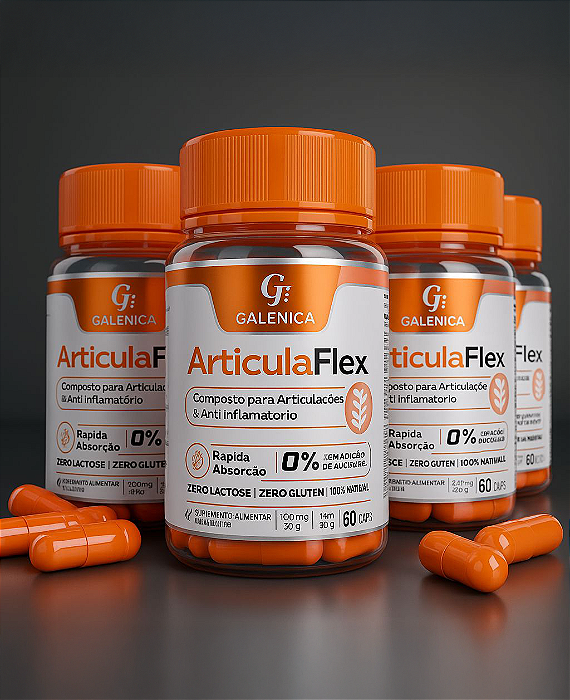 ArticulaFlex - Anti-Inflamatório Natural e Regenerador de Articulações-4 potes